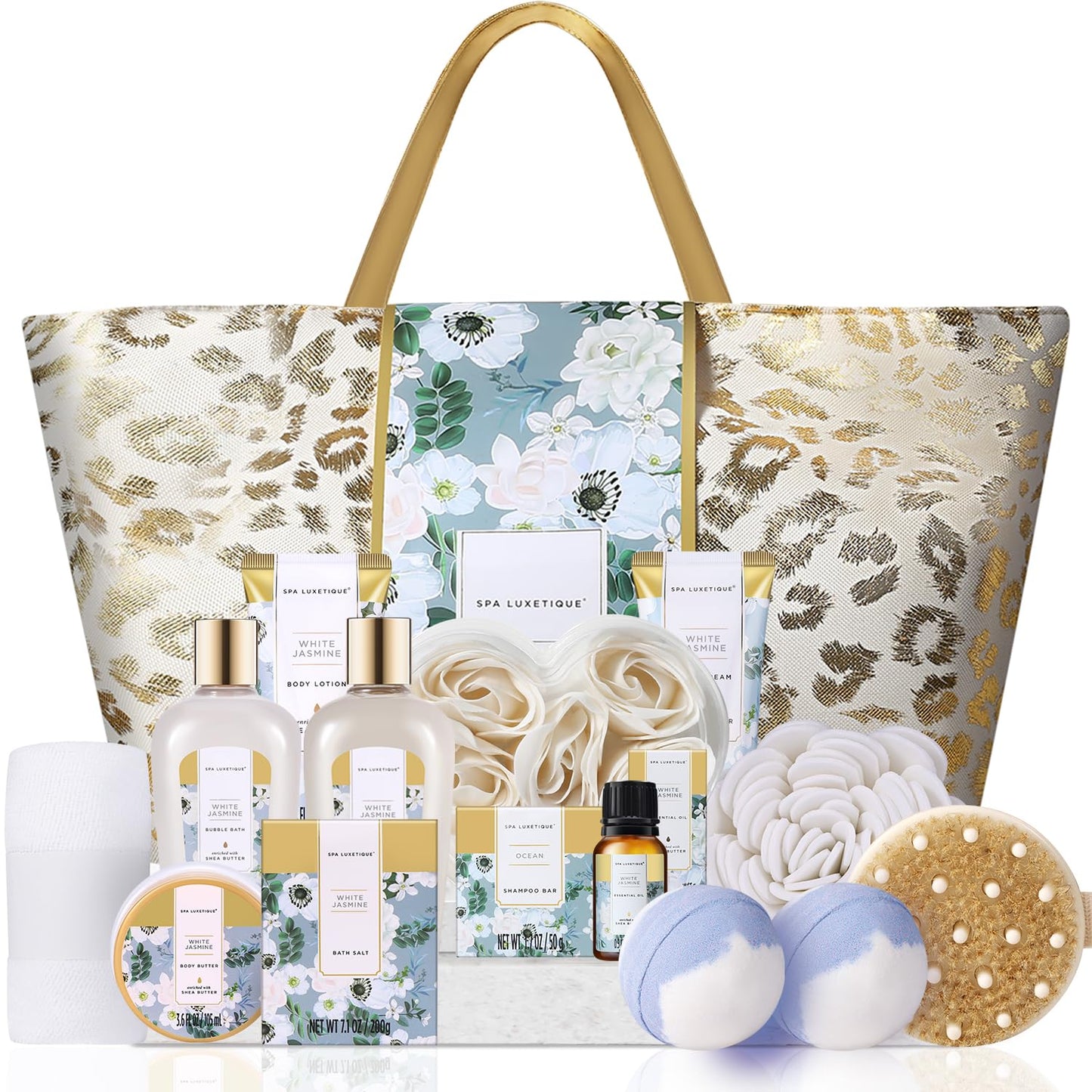 Spa Gift Baskets for Women - Gift Set for Women,15Pcs Luxury Relaxing Spa Kit with Bath Bombs,Birthday Gifts for Women,Valentines Day Spa Gifts for Women