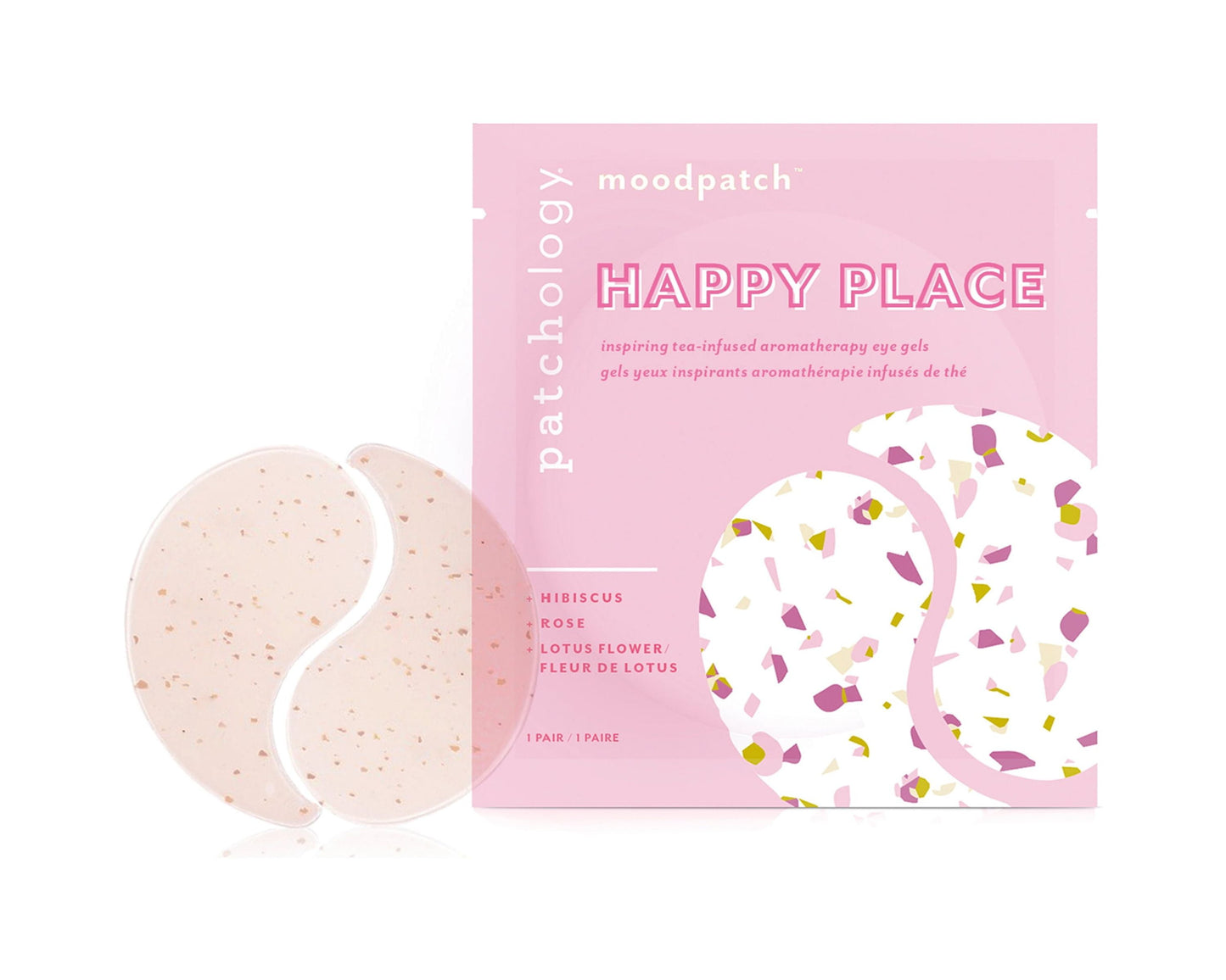 (4 Pack) Moodpatch Happy Place Eye Gels under Eye Mask Skin Care for Puffiness and Wrinkles