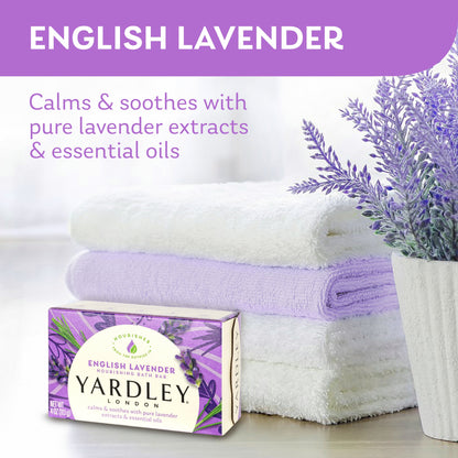 (Pack of 3)  English Lavender Nourishing Bath Bar, 4.0 Oz Bar