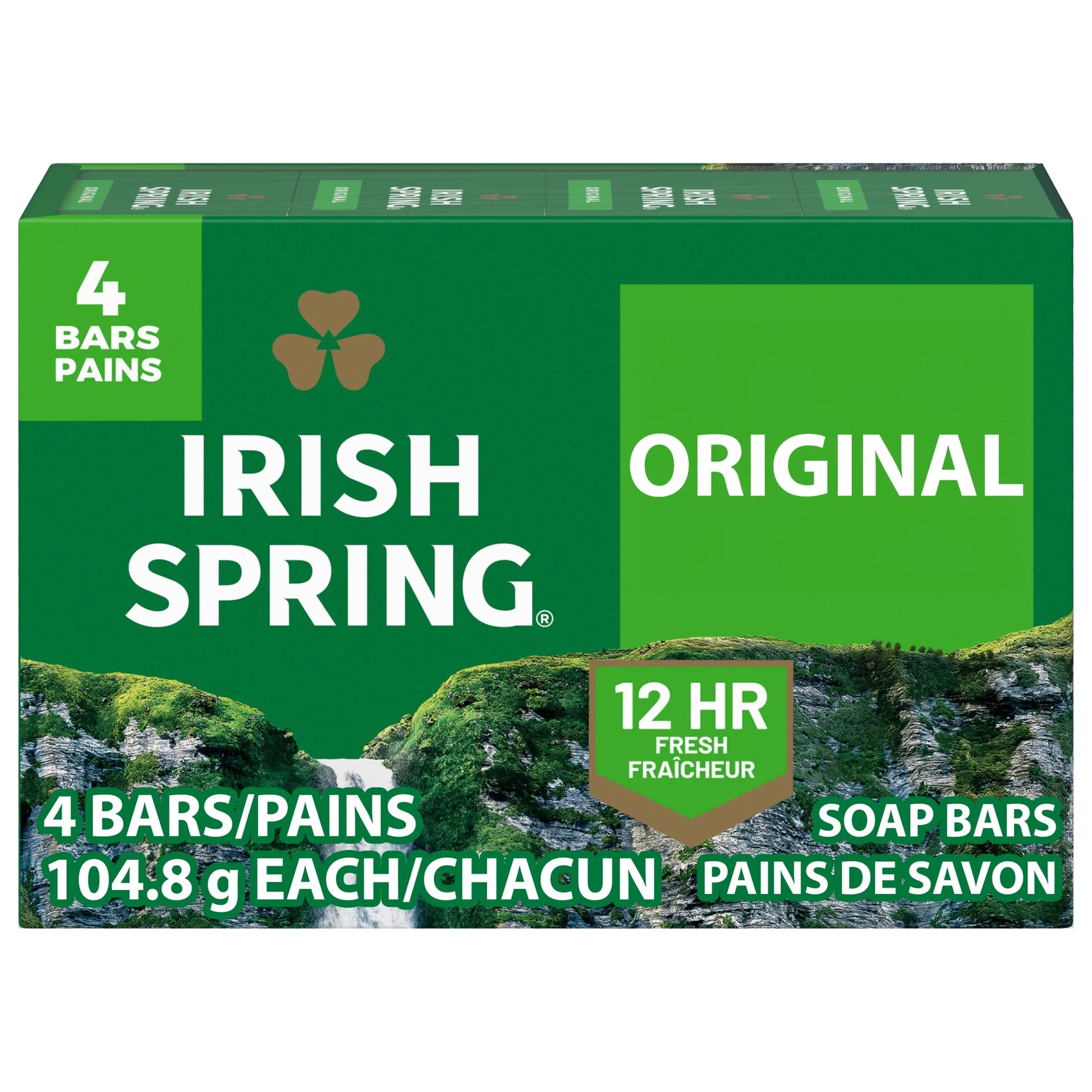 Bar Soap for Men, All Skin Types, Original Clean, 3.7 Ounce, 4 Bar Pack